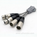 Microphone Db9 Male To 3XLR Male Audio Cable